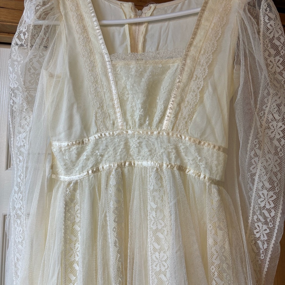 Vintage Gunne Sax Jessica McClintock 1980's Wedding Dress